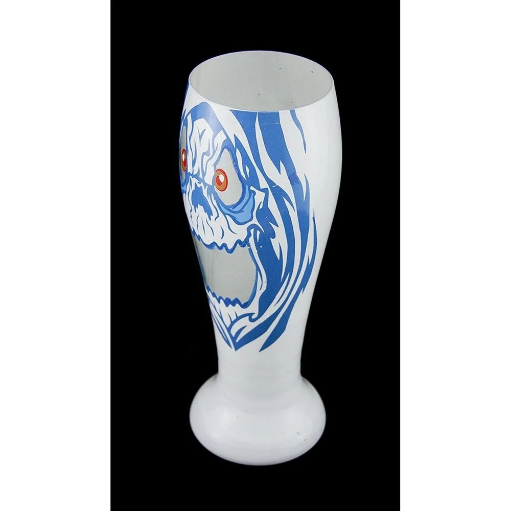 Hand Painted Ghost Pilsner Pint Glass - Three Sheets to the Wind - Halloween‎